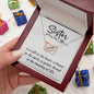 A Sister is a Gift Interlocking Hearts Necklace - Mallard Moon Gift Shop
