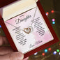 To My Daughter Wishes Interlocking Hearts Necklace - Mallard Moon Gift Shop