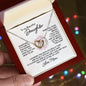 To My Beautiful Daughter Interlocking Hearts Necklace - Mallard Moon Gift Shop