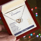 Gift for Daughter Love Dad Interlocking Hearts Necklace - Mallard Moon Gift Shop