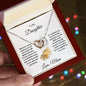 Gift for Daughter Interlocking Hearts Pendant Necklace with Gift Box - Mallard Moon Gift Shop