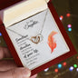 To My Daughter-Sometimes the Smallest Step Interlocking Hearts Necklace - Mallard Moon Gift Shop