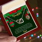 Daughter Christmas Interlocking Hearts Necklace Gift from Dad - Mallard Moon Gift Shop