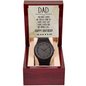 Dad Birthday Gift Wooden Watch - Loved You My Whole Life Message Card Gift Box - Mallard Moon Gift Shop