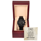 Dad Birthday Gift - Black Chronograph Watch - Mallard Moon Gift Shop