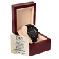 Dad Birthday Gift - Black Chronograph Watch - Mallard Moon Gift Shop