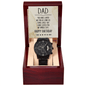 Dad Birthday Gift - Black Chronograph Watch - Mallard Moon Gift Shop