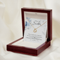 Gift for Unbiological Sister Sterling Silver Heart Pendant Necklace - Mallard Moon Gift Shop