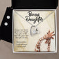 To My Bonus Daughter Forever Love Heart Pendant Necklace and Earring Set - Mallard Moon Gift Shop