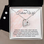 Gift for Future Wife Forever Love Heart Pendant Necklace and Earring Set - Mallard Moon Gift Shop