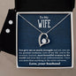 To My Beautiful Wife Forever Love Heart Pendant and Earring Set - Mallard Moon Gift Shop