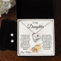 Daughter Gift from Dad Forever Love Heart Pendant Necklace and Earring Set - Mallard Moon Gift Shop