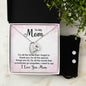 To My Mom Forever Love Heart Pendant Necklace and Earring Set - Mallard Moon Gift Shop