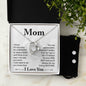 Gift for Mom from Son Forever Love Heart Pendant Necklace and Earring Set - Mallard Moon Gift Shop