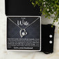 To My Wife- I Love You from the Bottom of my Heart - Forever Love Heart Pendant and Earring Set - Mallard Moon Gift Shop