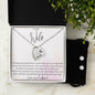 To My Wife -Love of my Life - Forever Love Heart Pendant and Earring Set - Mallard Moon Gift Shop