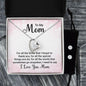 To My Mom Forever Love Heart Pendant Necklace and Earring Set - Mallard Moon Gift Shop