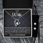 To My Wife- I Love You from the Bottom of my Heart - Forever Love Heart Pendant and Earring Set - Mallard Moon Gift Shop