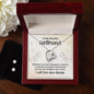 To My Girlfriend Forever Love Heart Pendant Necklace and Earring Set - Mallard Moon Gift Shop