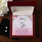 Gift for Mom Unspoken Words Forever Love Heart Pendant Necklace and Earring Set - Mallard Moon Gift Shop