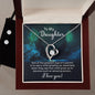 To My Daughter - One of the Greatest Joys Forever Love Heart Pendant Necklace and Earring Set - Mallard Moon Gift Shop