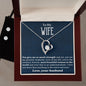 To My Beautiful Wife Forever Love Heart Pendant and Earring Set - Mallard Moon Gift Shop