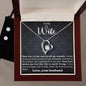 To My Wife- I Love You from the Bottom of my Heart - Forever Love Heart Pendant and Earring Set - Mallard Moon Gift Shop