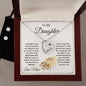 Daughter Gift from Dad Forever Love Heart Pendant Necklace and Earring Set - Mallard Moon Gift Shop