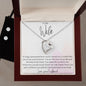 To My Wife -Love of my Life - Forever Love Heart Pendant and Earring Set - Mallard Moon Gift Shop
