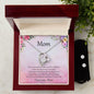 Gift for Mom Unspoken Words Forever Love Heart Pendant Necklace and Earring Set - Mallard Moon Gift Shop