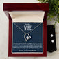 To My Beautiful Wife Forever Love Heart Pendant and Earring Set - Mallard Moon Gift Shop