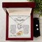 Daughter Gift from Dad Forever Love Heart Pendant Necklace and Earring Set - Mallard Moon Gift Shop