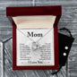 Gift for Mom from Son Forever Love Heart Pendant Necklace and Earring Set - Mallard Moon Gift Shop