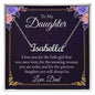 To My Daughter - I Love You, Dad - Personalized Name Necklace - Mallard Moon Gift Shop