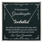 To My Beautiful Granddaughter Love Grandmother Personalized Name Necklace - Mallard Moon Gift Shop