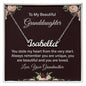 To My Beautiful Granddaughter - You are Unique - Personalized Name Necklace - Mallard Moon Gift Shop