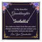 To My Beautiful Granddaughter Personalized Name Necklace - Mallard Moon Gift Shop
