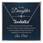 To My Daughter - I Love You, Dad Personalized Name Necklace - Mallard Moon Gift Shop