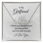 To My Girlfriend You are Perfect Just the Way You Are Personalized Name Necklace - Mallard Moon Gift Shop