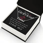 To My Girlfriend- Just a Smile - Personalized Name Necklace - Mallard Moon Gift Shop