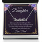 To My Daughter - I Love You, Dad - Personalized Name Necklace - Mallard Moon Gift Shop