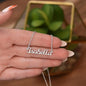 Mother Christmas Gift from Daughter Script Name Necklace - Mallard Moon Gift Shop