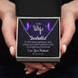 To my Wife - A Cute, Loving, Sexy Husband is Rare - Personalized Name Necklace - Mallard Moon Gift Shop