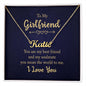To My Girlfriend - You Are My Best Friend - Personalized Name Necklace - Mallard Moon Gift Shop
