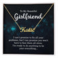To My Beautiful Girlfriend - I Promise - Personalized Name Necklace - Mallard Moon Gift Shop