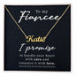 To My Fiancée Personalized Name Necklace - Mallard Moon Gift Shop