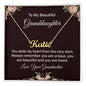 To My Beautiful Granddaughter - You are Unique - Personalized Name Necklace - Mallard Moon Gift Shop