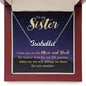 To My Sister, I Love You to the Moon and Back Personalized Name Necklace - Mallard Moon Gift Shop