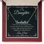 Gift for Daughter from Dad Personalized Name Necklace - Mallard Moon Gift Shop