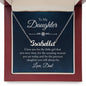 To My Daughter - I Love You, Dad Personalized Name Necklace - Mallard Moon Gift Shop